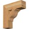 Ekena Millwork Funston Block Rough Sawn Bracket, Western Red Cedar, 4"W x 14"D x 14"H BKT04X14X14FST05RWR - alternate 1